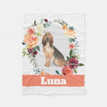 Blood Hound Dog gepersonaliseerde waterverf