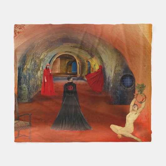 Blood is Life Fleece Deken (Voorkant (Horizontaal))