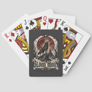 BLOOD MAAN WOLF — Gotische Horror Pokerkaarten