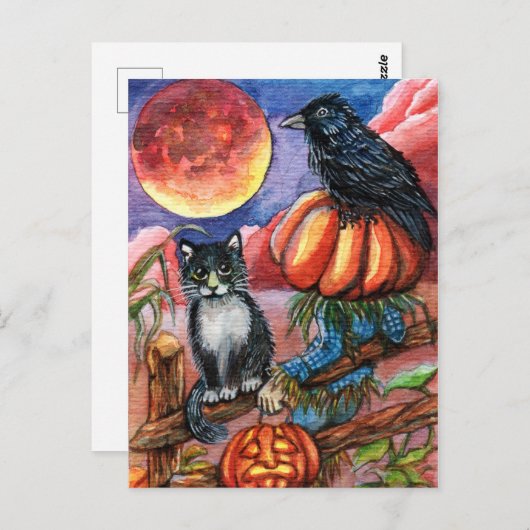 Blood Moon Briefkaart (Voorkant / Achterkant)