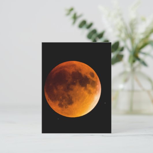 Blood Moon Briefkaart (Staand voorkant)