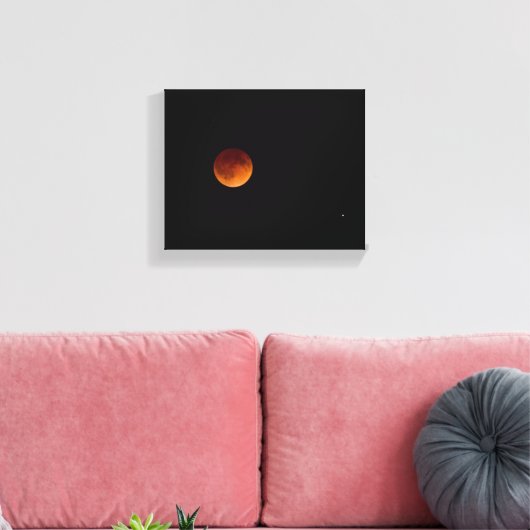 Blood Moon Canvas Afdruk (Insitu (Woonkamer))