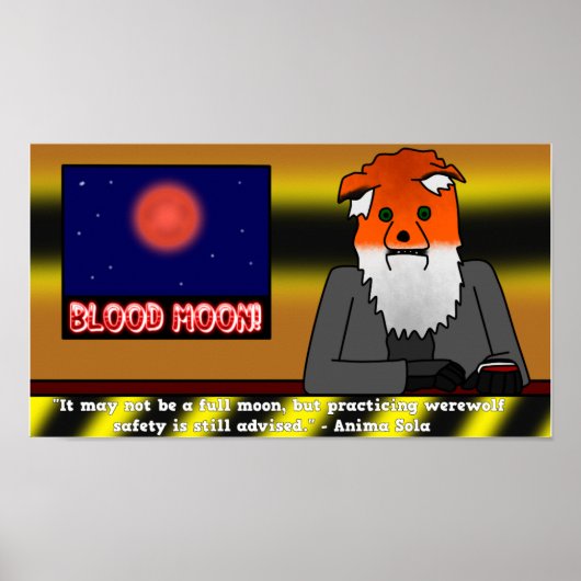 Blood Moon CBC News Poster (Voorkant)