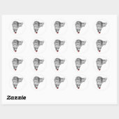 Blood Moon Chase Ronde Sticker (Vel)