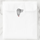 Blood Moon Chase Ronde Sticker (Tas)