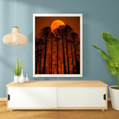 Blood Moon Forest Poster