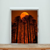 Blood Moon Forest Poster
