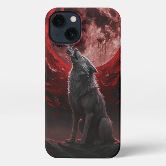 Blood Moon Howl iPhone Hoesje (Achterkant)
