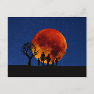 Blood Moon Lunar Eclipse Briefkaart