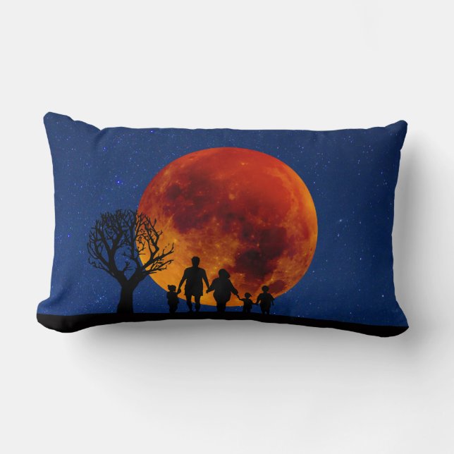 Blood Moon Lunar Eclipse Kussen (Voorkant)