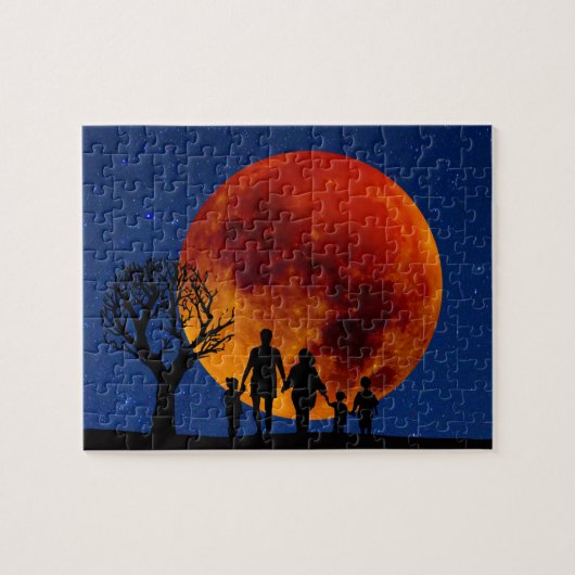 Blood Moon Lunar Eclipse Legpuzzel (Horizontaal)