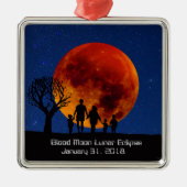 Blood Moon Lunar Eclipse Metalen Ornament (Voorkant)