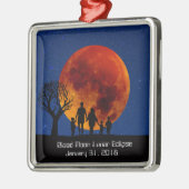 Blood Moon Lunar Eclipse Metalen Ornament (Links)