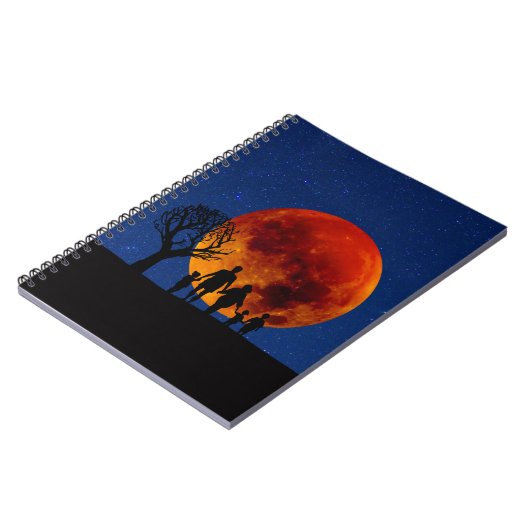 Blood Moon Lunar Eclipse Notitieboek (Linkerzijde)
