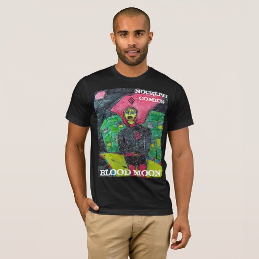 BLOOD MOON NOCKLIST STROKEN T-SHIRT (Voorkant volledig)