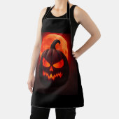 Blood Moon Pumpkin Keizer Kunst Schort (Insitu)