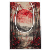 Blood Moon Sakura Inktwassing (1) Medium Cadeauzakje (Voorkant)