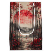 Blood Moon Sakura Inktwassing (1) Medium Cadeauzakje (Achterkant)