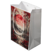 Blood Moon Sakura Inktwassing (1) Medium Cadeauzakje (Achterkant Gekanteld)