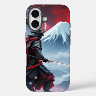 Blood Moon Samurai: The Last Stand at Mount Fuji iPhone 16 Hoesje