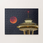 Blood Moon Seattle Space Needle Legpuzzel (Horizontaal)