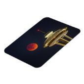 Blood Moon Seattle Space Needle Magneet (Linkerzijde)