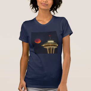 Blood Moon Seattle Space Needle T-shirt