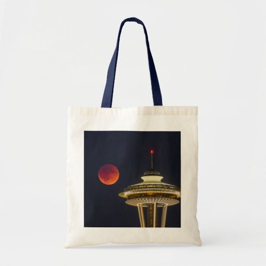Blood Moon Seattle Space Needle Tote Bag (Voorkant)