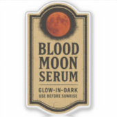 Blood Moon Serum - Halloween Apothecary Label (Voorkant)