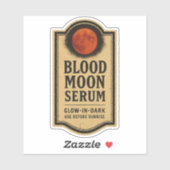 Blood Moon Serum - Halloween Apotheek Label (Vel)