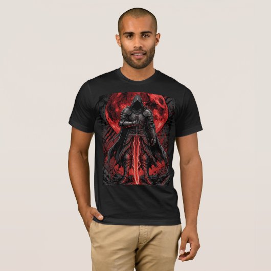 Blood Moon Shadow Warrior T-shirt (Voorkant volledig)
