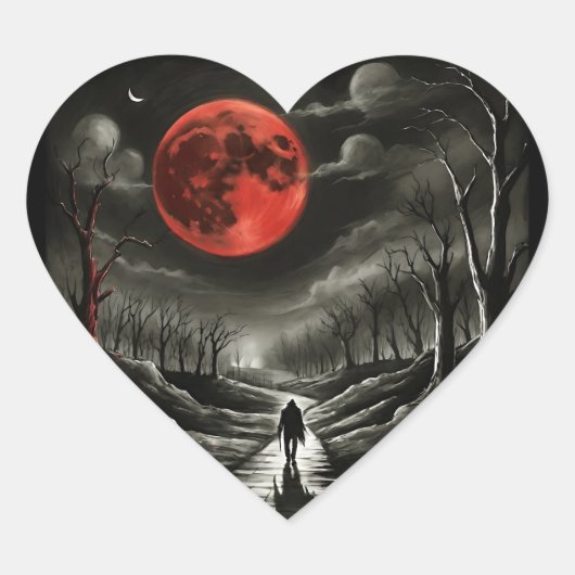 Blood moon Sticker (Voorkant)