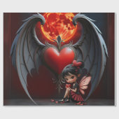 Blood Moon Valentine Fairy Cadeaupapier (Vlak)