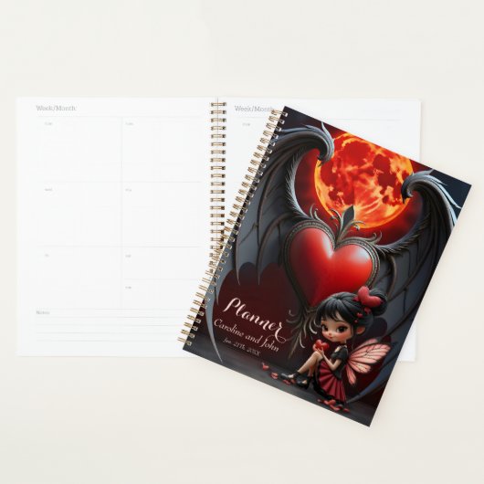 Blood Moon Valentine Fairy  Planner (Display)