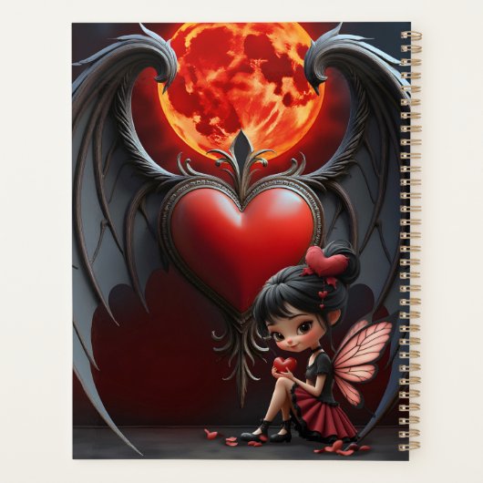 Blood Moon Valentine Fairy  Planner (Achterkant)