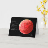 Blood Moon Wenskaart Kaart (Gele Bloem)