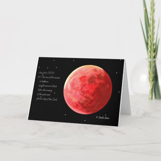 Blood Moon Wenskaart Kaart (Voorkant)