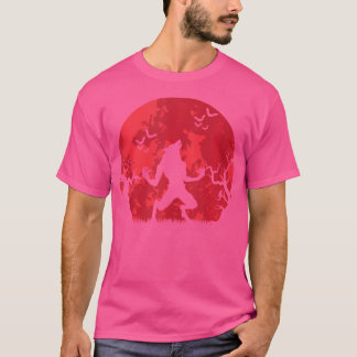 Blood Moon Werewolf Full Moon Halloween Werewolf T-shirt