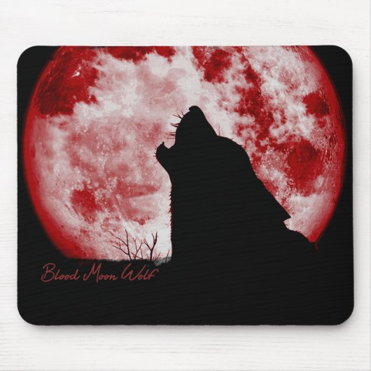 Blood Moon Wolf-Muismat Muismat (Voorkant)