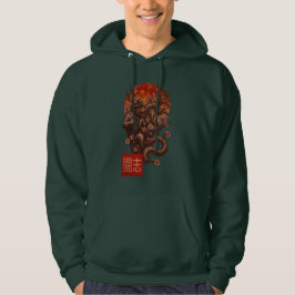 Blood Moon Yokai - Duistere Japanse kunst Hoodie