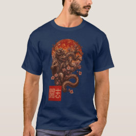 Blood Moon Yokai - Duistere Japanse kunst T-shirt