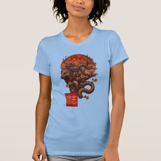 Blood Moon Yokai - Duistere Japanse kunst T-shirt (Voorkant)