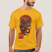 Blood Moon Yokai - Duistere Japanse kunst T-shirt (Voorkant)