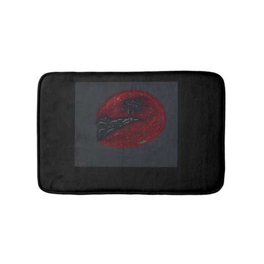 Blood Moonlit Night Bath Mat (Voorkant)
