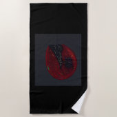 Blood Moonlit Night Beach Towel Strandlaken (Voorkant)