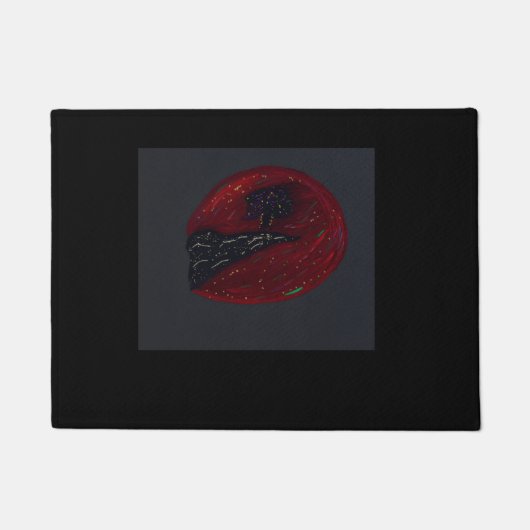 Blood Moonlit Night Door Mat (Voorkant)
