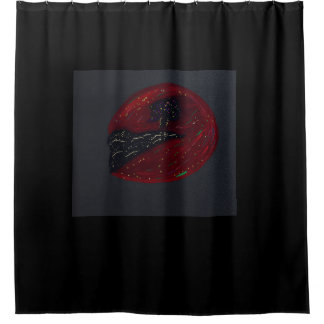 Blood Moonlit Night Shower Curtain Douchegordijn