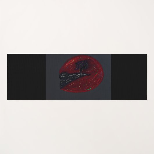 Blood Moonlit Night Yoga Mat (Voorkant (horizontaal))