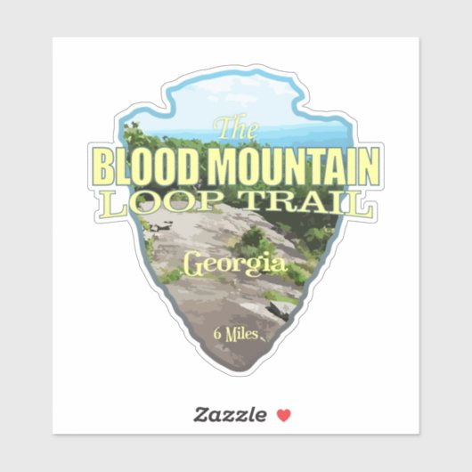 Blood Mountain Loop (pijlpunt) Sticker (Vel)