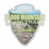 Blood Mountain Loop (pijlpunt) Sticker (Voorkant)